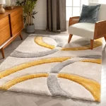 San+Francisco+Abstract+Shag+Area+Rug+in+Yellow