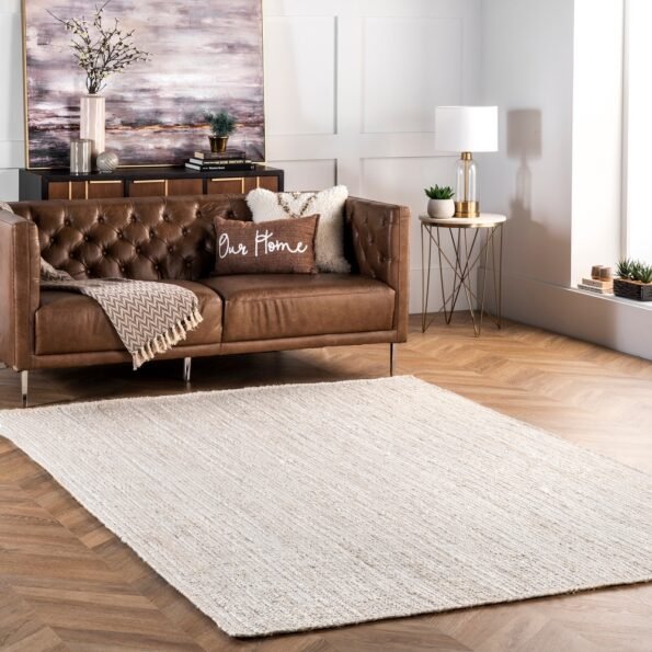 White Jute Rugs 5